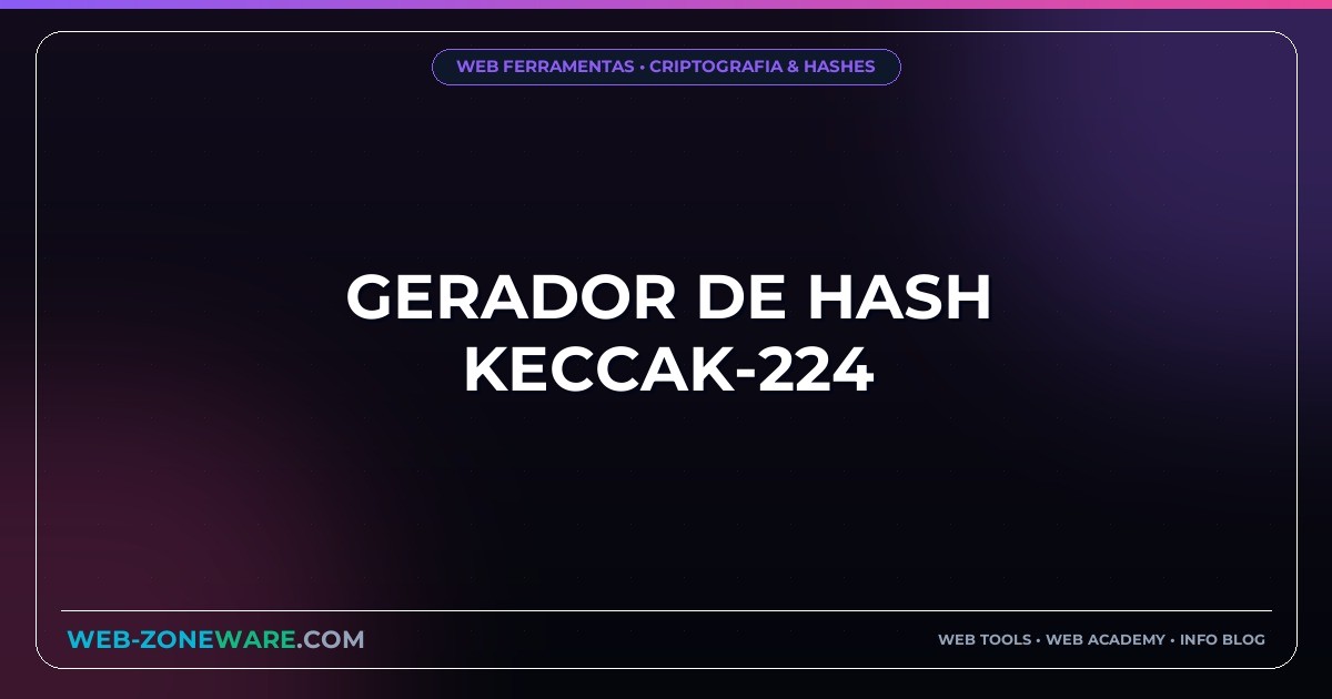 Gerador de Hash Keccak-224