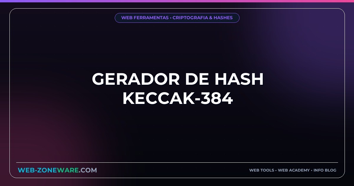 Gerador de Hash Keccak-384
