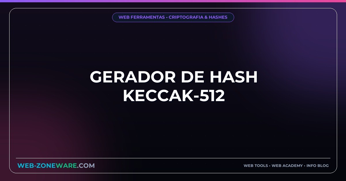 Gerador de Hash Keccak-512