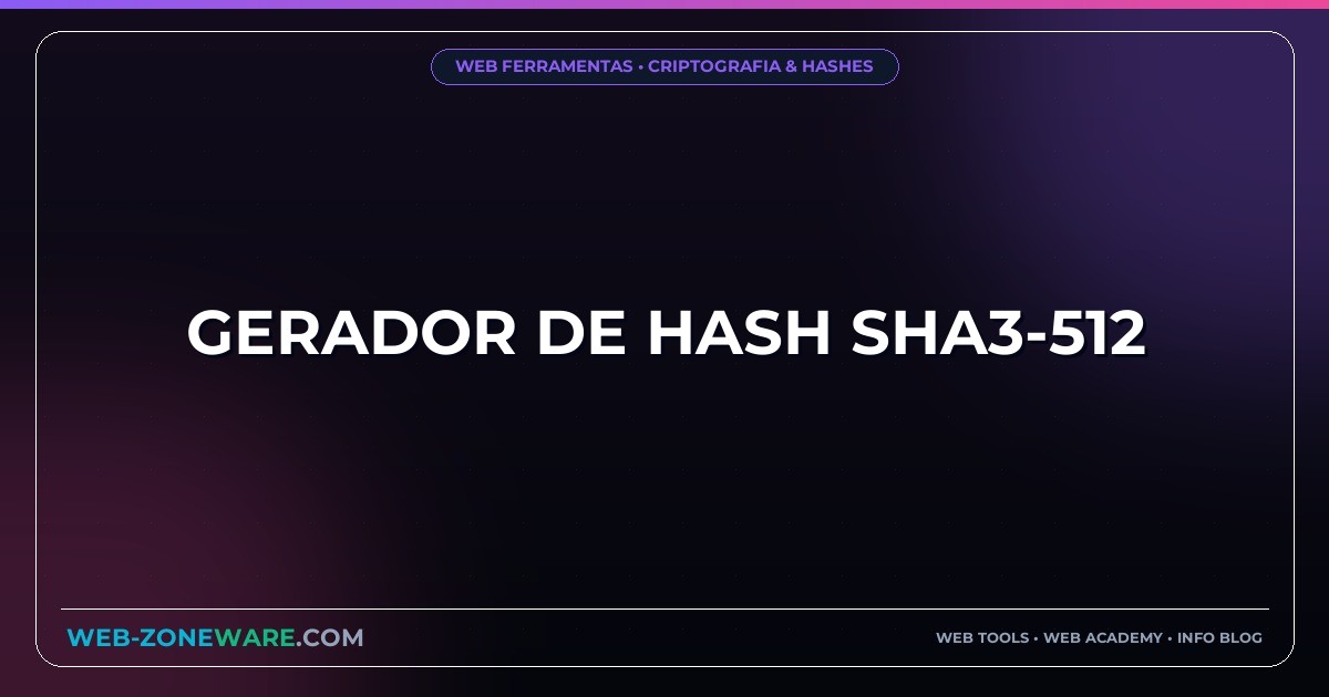 Gerador de Hash SHA3-512