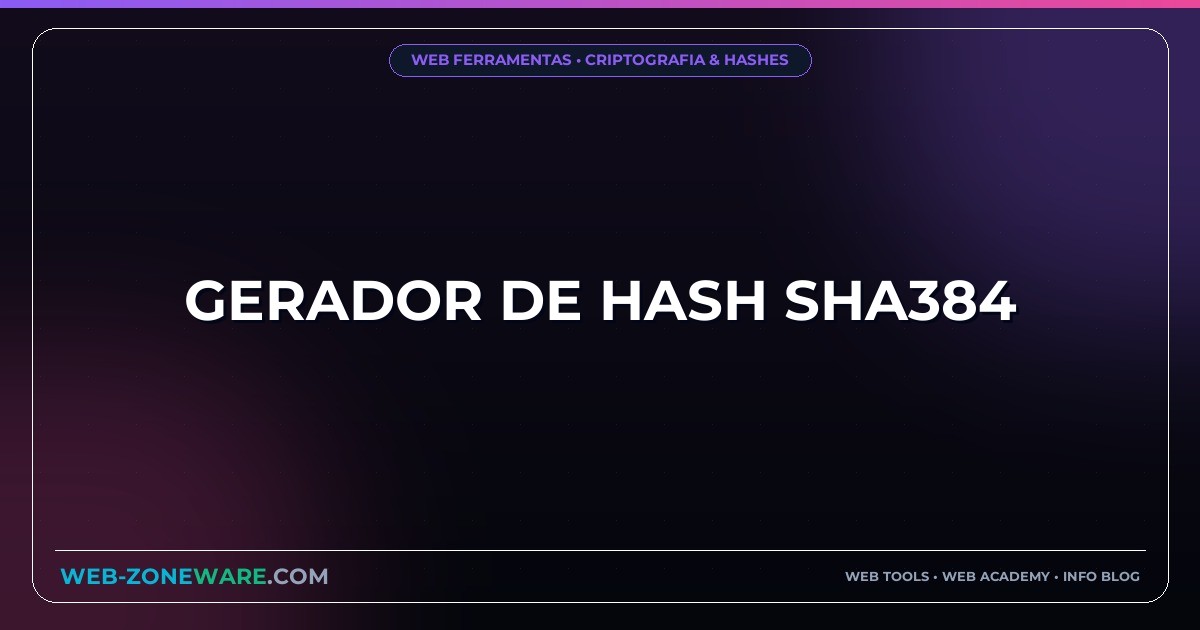 Gerador de Hash SHA384