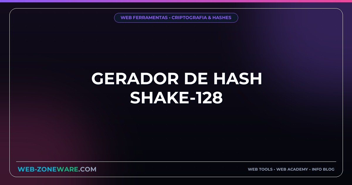 Gerador de Hash Shake-128