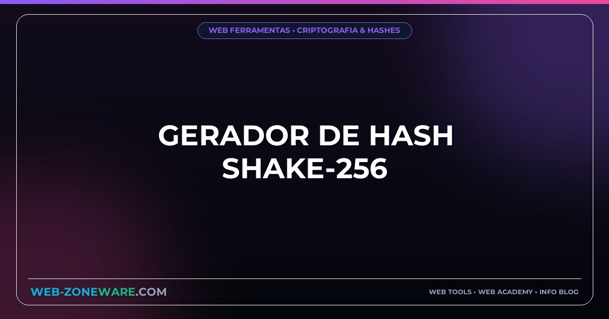 Gerador de Hash Shake-256