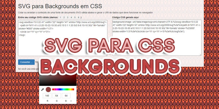 Imagem SVG para Backgrounds em CSS