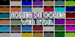 Nomes de Cores HTML