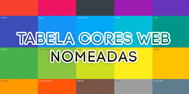 Tabela de Cores Web Nomeadas