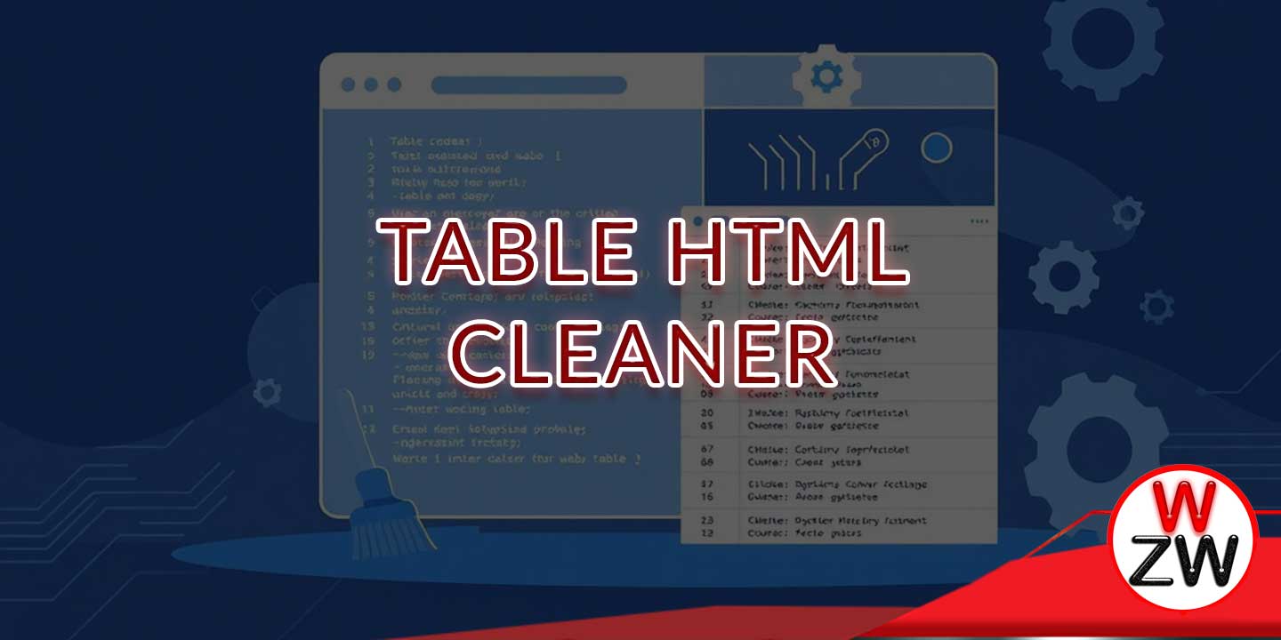 Table HTML Cleaner